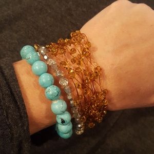 Copper Beaded Bracelet